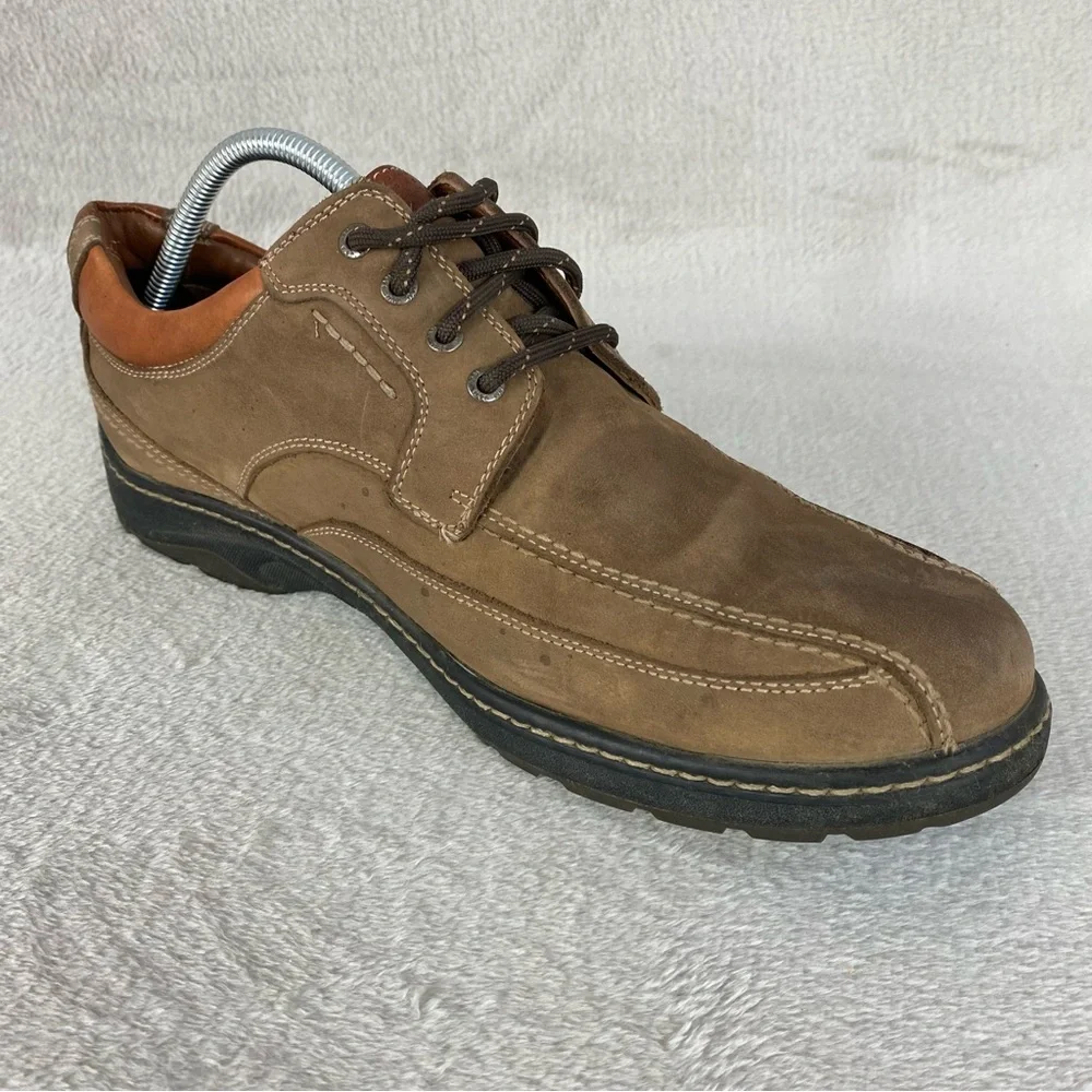Johnston Murphy Men's XC4 Oxford Shoes Size 10 Brown Leather Waterproof Casual